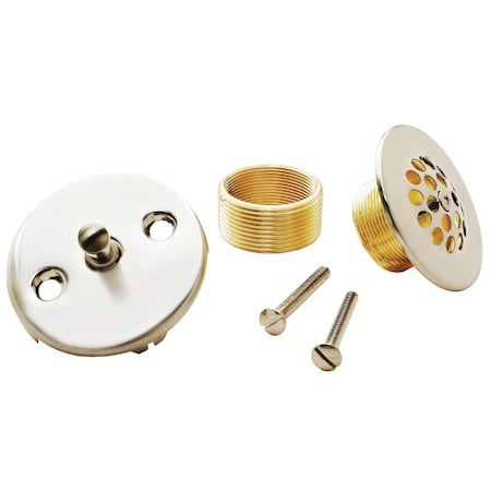 All-Source Brushed Nickel Trip Lever Bath Drain Trim Kit 438805